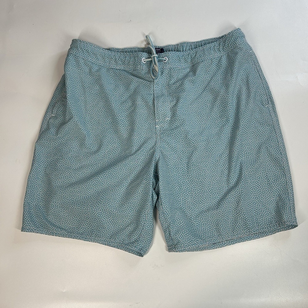 Johnnie-O Swim Trunks Men's 2XL Crossbow Half Elastic Surf Short Blue Beachy